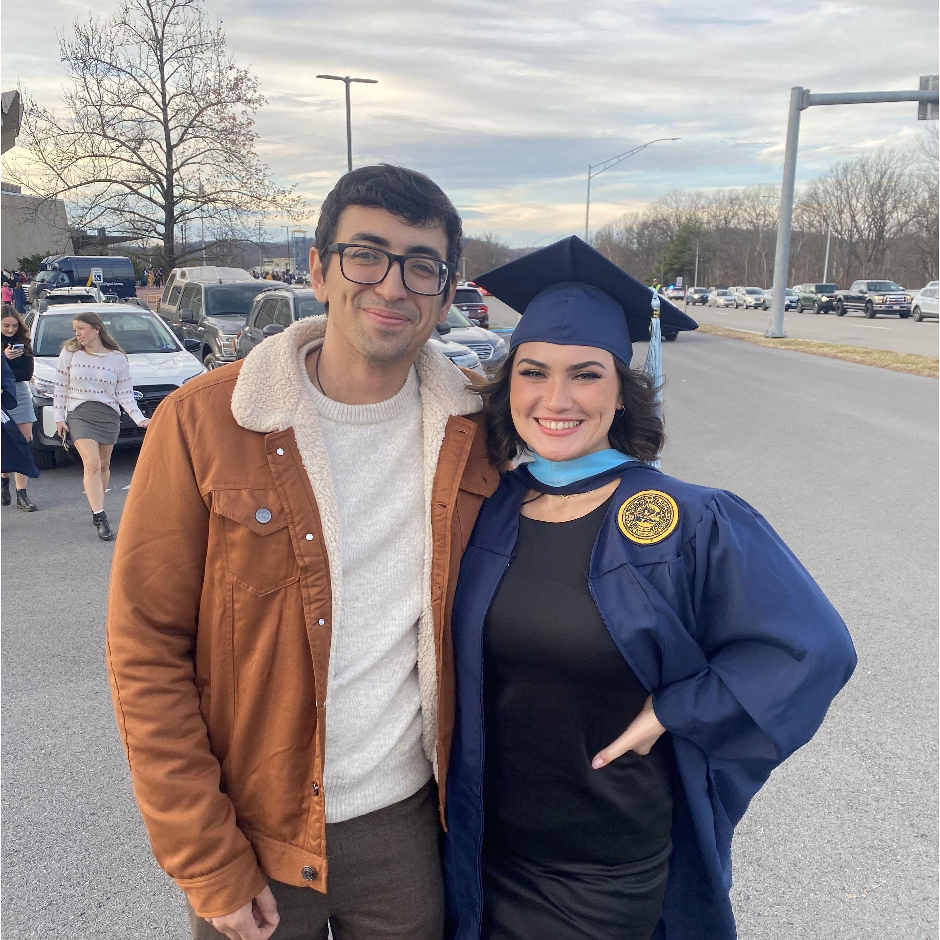 Jeni's WVU graduation!