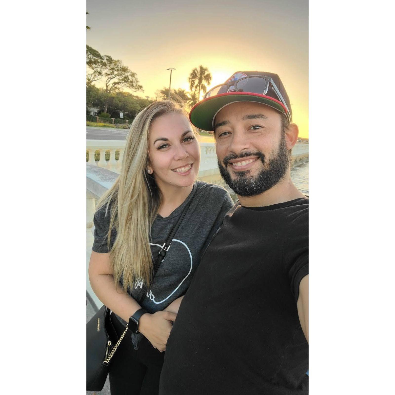 Golden hour date night.
