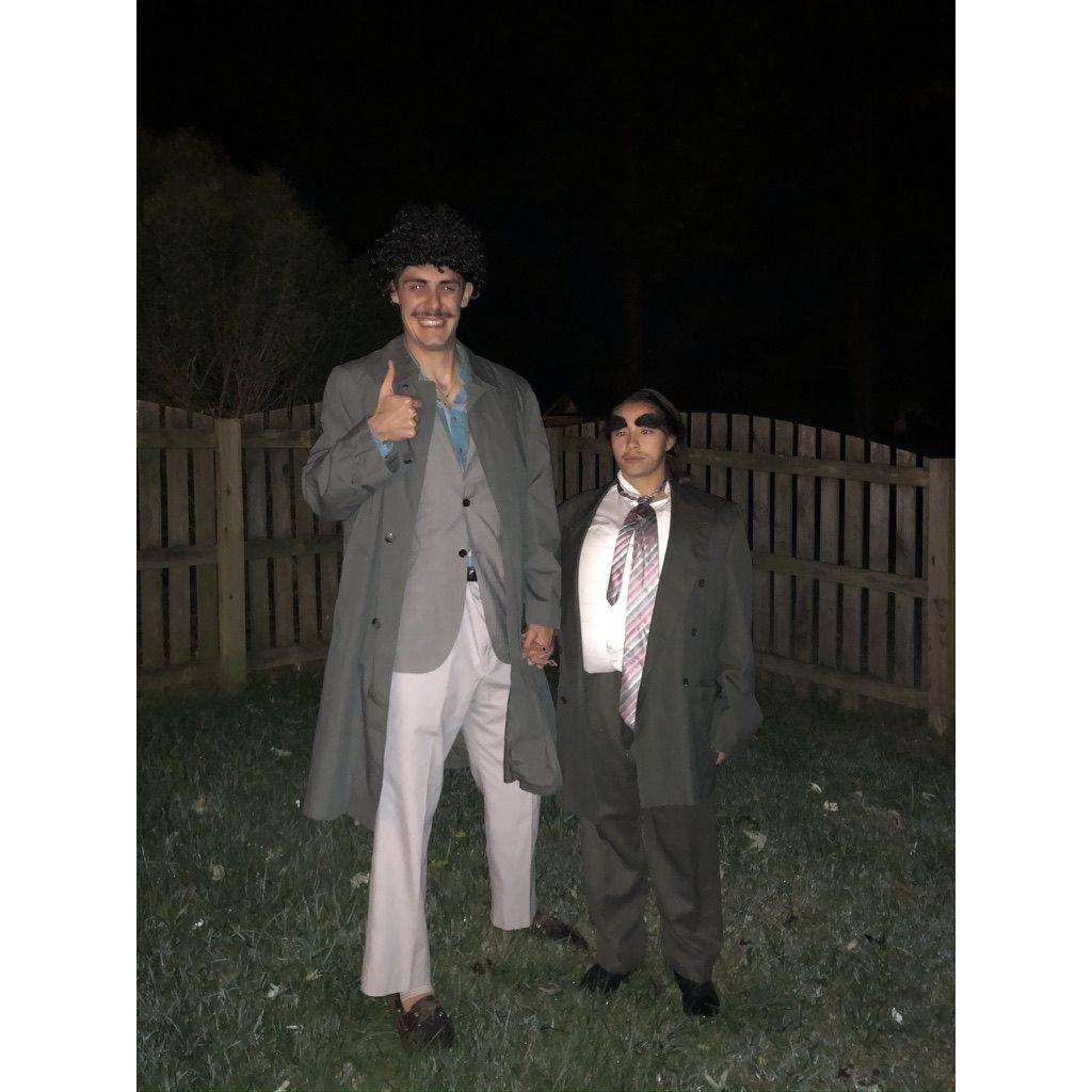 Halloween has always been a hit for us! This is 2018, where we decided to pose as our favorites: Borat and Azamat