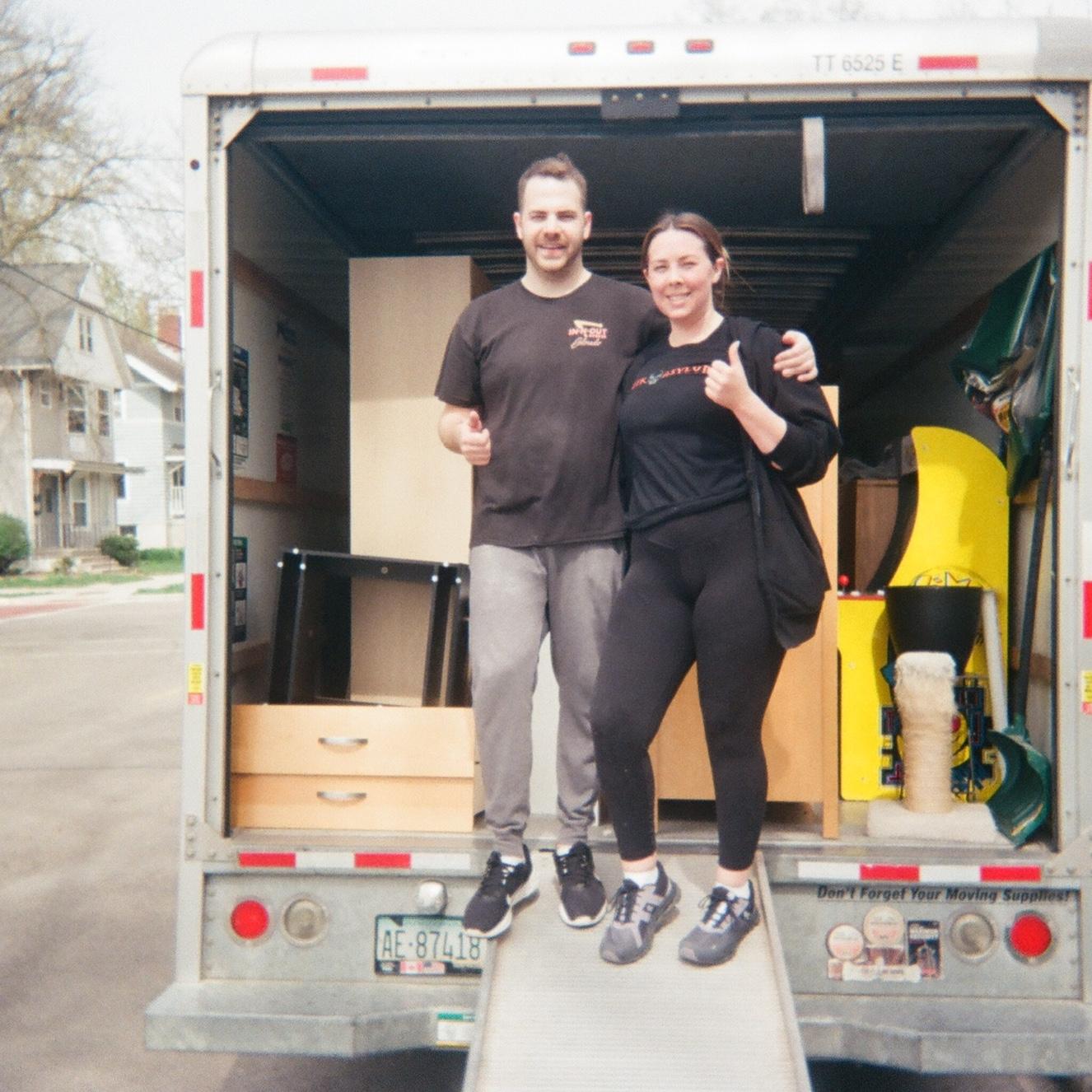 Moving into our first home.