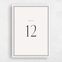 Beige Wedding Table Number - Agate