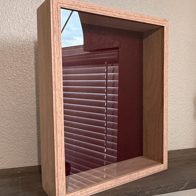 11x14 Red Oak Shadow Box | 3-Inch Deep Solid Wood Display Frame