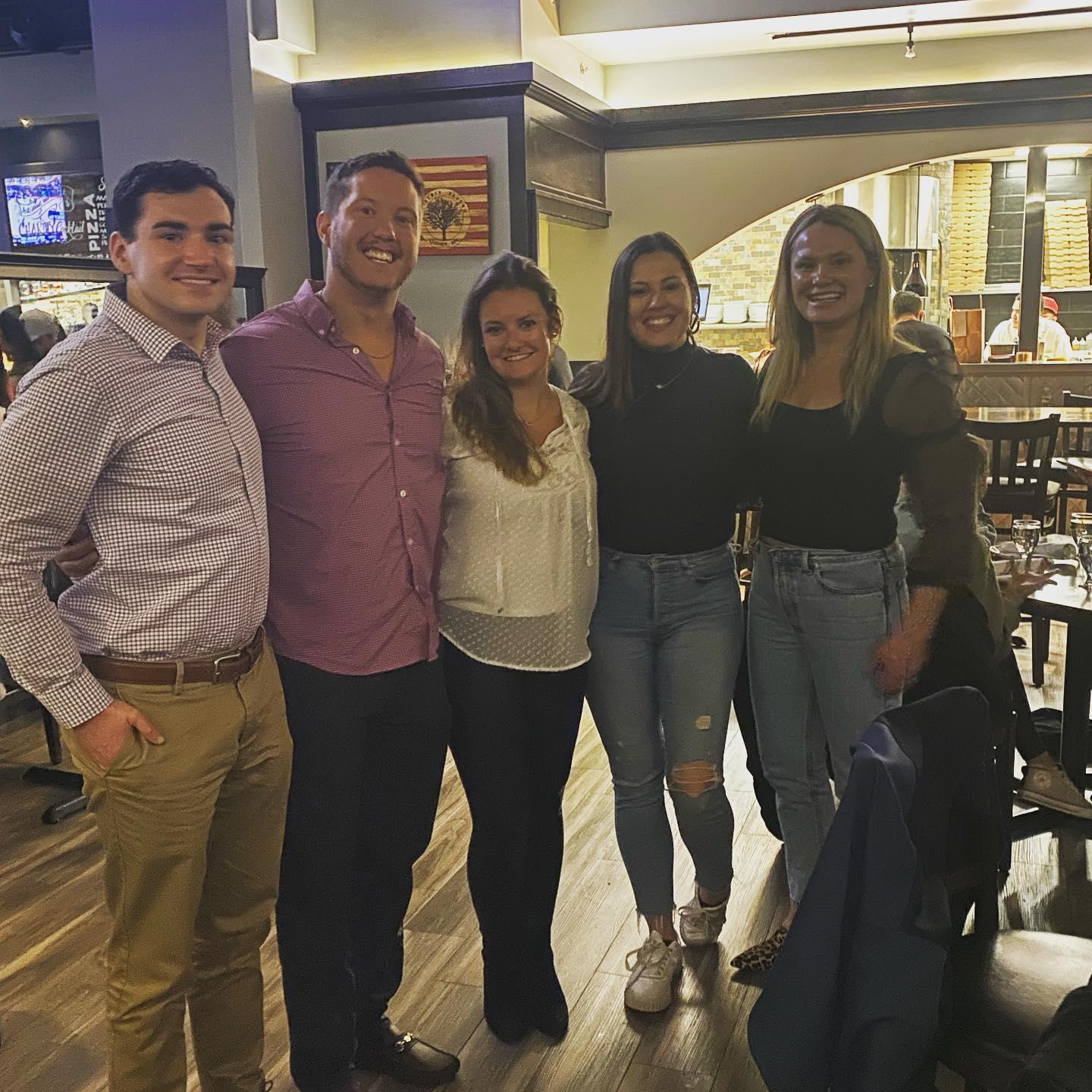 We celebrated our engagement with our immediate family the weekend after we got home from Puerto Rico! We had such a fun night at Liberty Tavern celebrating!