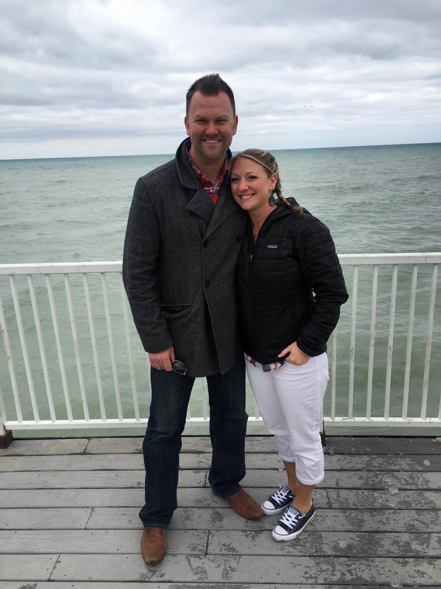 A chilly visit to Chicago for Haley and Papa Len's birthday.
