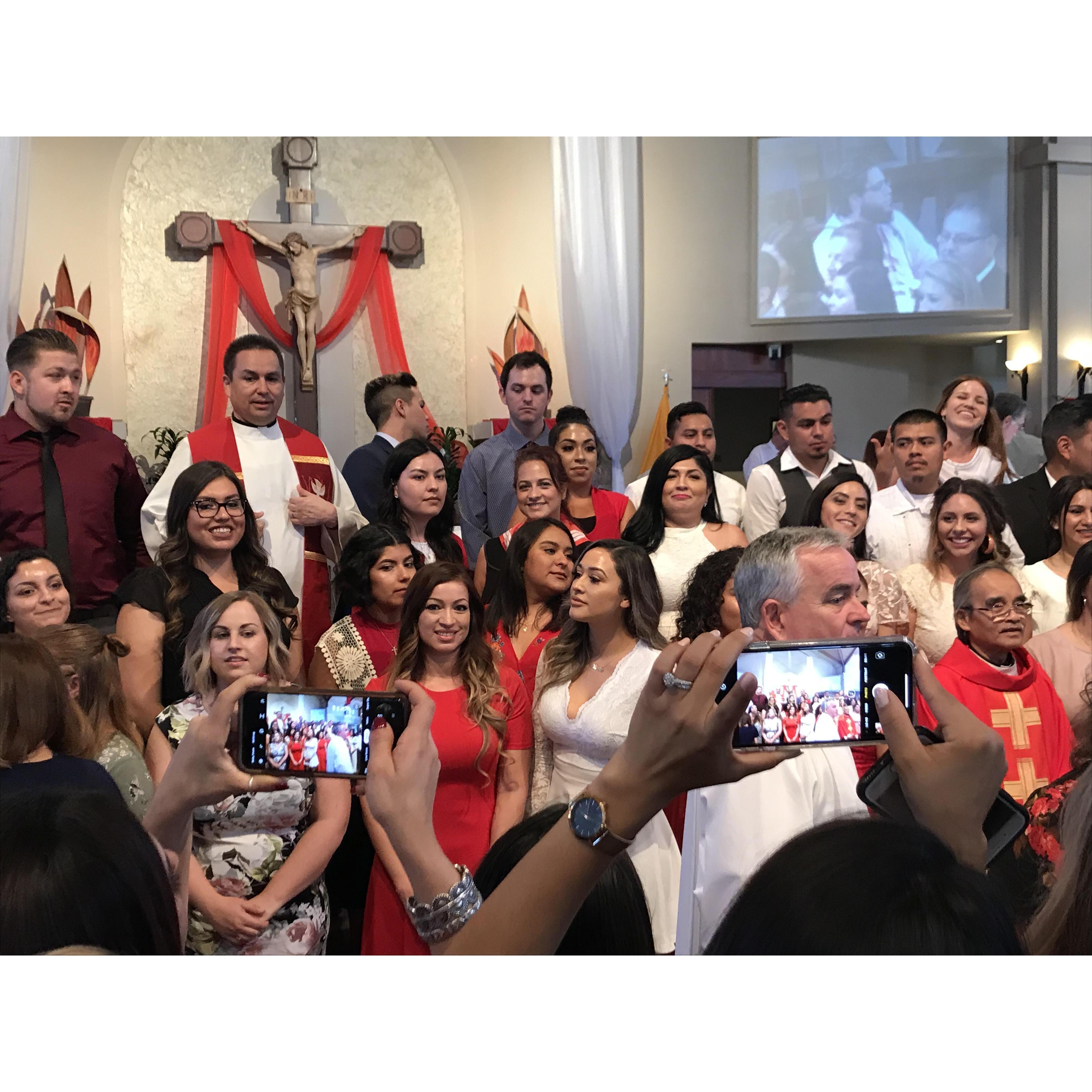 My confirmation day on Rose’s birthday, June 9, 2019 at St. Frances X Cabrini Catholic Church.