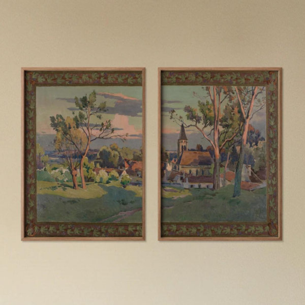 Thiais-Village Town Hall Mural Prints Collection (Set of 2), 1700-1900