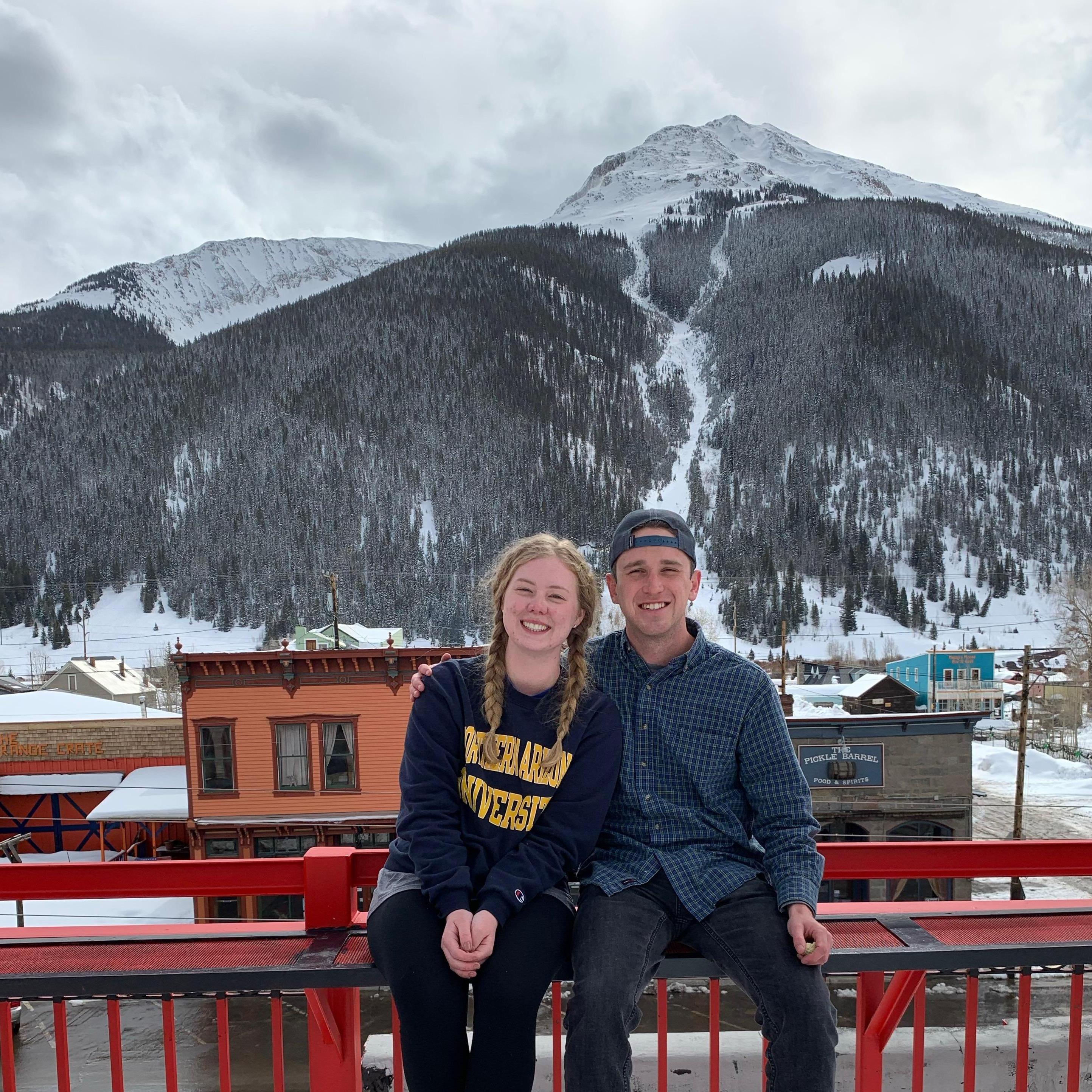 Two days after our first date we took a trip to Silverton, CO with friends! This is the first picture of us dating.