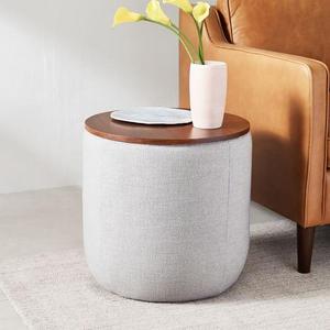 Upholstered Storage Base Ottoman - Small