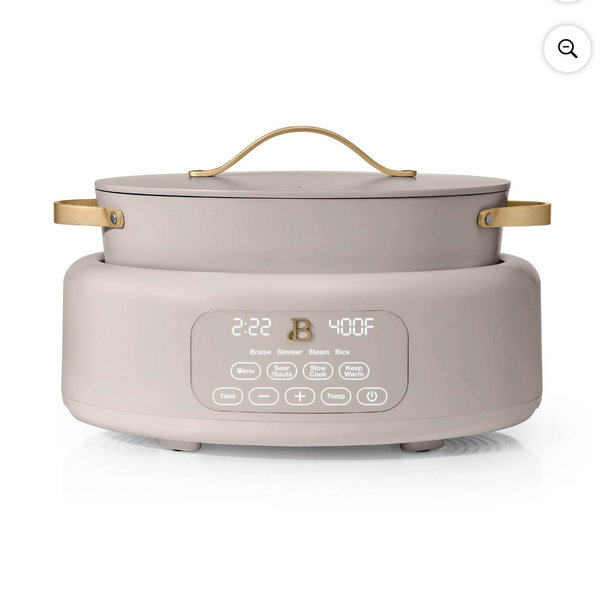 Beautiful 10 in 1, 6 Qt Electric Multi-Cooker, Taupe, by Drew Barrymore - Walmart.com