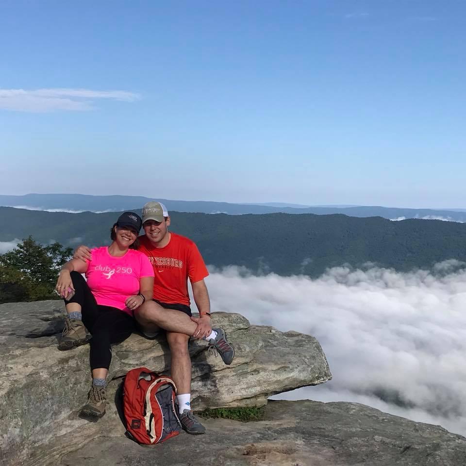 Kevin has entertained Lizzy's love of hiking with only slight complaints