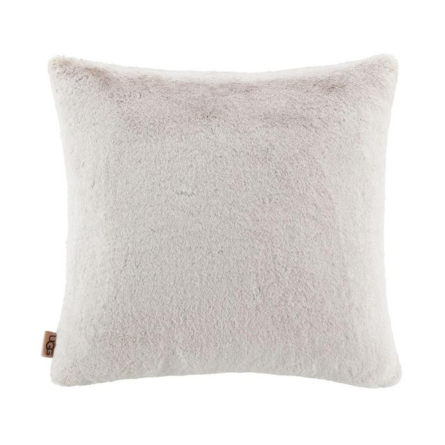 UGG® Dawson Faux Fur Square Throw Pillow in Oatmeal