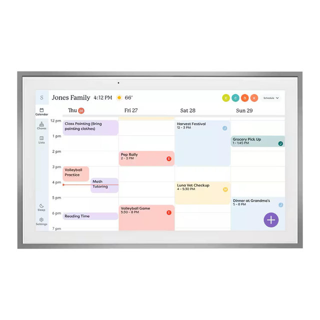 Skylight - Calendar Max: 27 inch Touchscreen Smart Calendar and Family Organizer - Aluminum