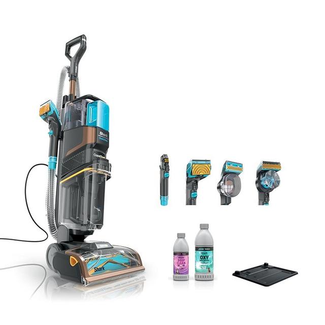 Shark CarpetXpert HairPro Pet with StainStriker, Upright Carpet Cleaner machine for Pets, Deep Carpet, Rug and Upholstery Cleaner, Pet Stain & Odor Remover, Pet Hair Pickup, Carpet Shampooer, EX301