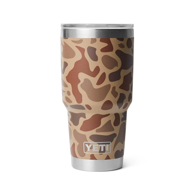 YETI Rambler 30 oz Tumbler, Stainless Steel, Vacuum Insulated with MagSlider Lid, Wetlands Camo