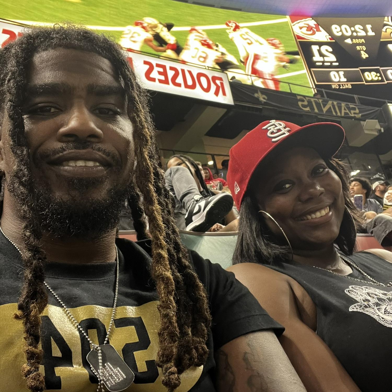 Saints / Chiefs preseason game.