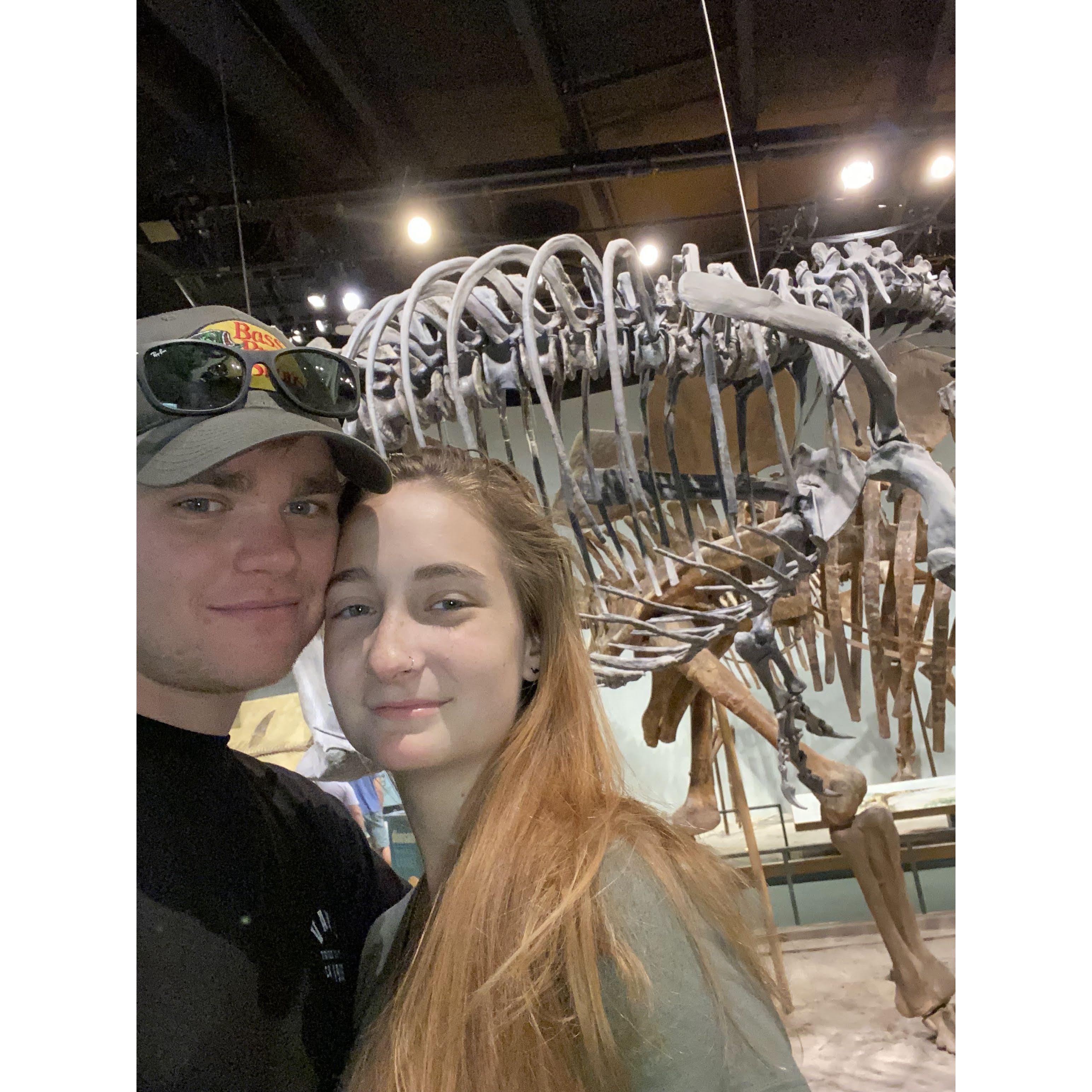 Chase taking us to the Denver Museum of Nature and Science for my birthday