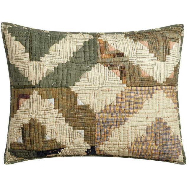 Wesley Reversible Quilted Shams, Standard, Loden Multi
