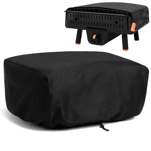Waterproof Pizza Oven Cover for Blackstone (Leggero) 2238 2379 5967, Tabletop Pizza Oven Accessories, Windproof with Bottom Drawstrings, Fully Covered with Heavy-Duty 600D PVC Fabric (Cover Only)