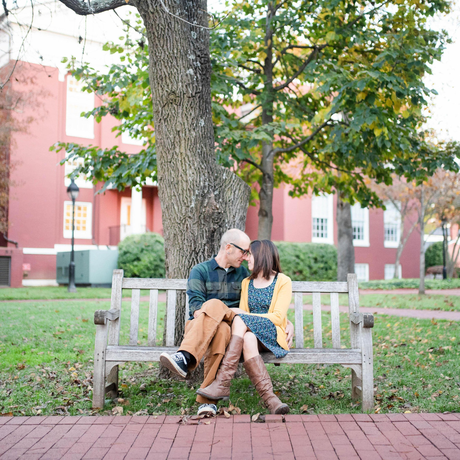 A bench we sat on at Washington & Lee, on our first date. (One day she'll let me steal it.)