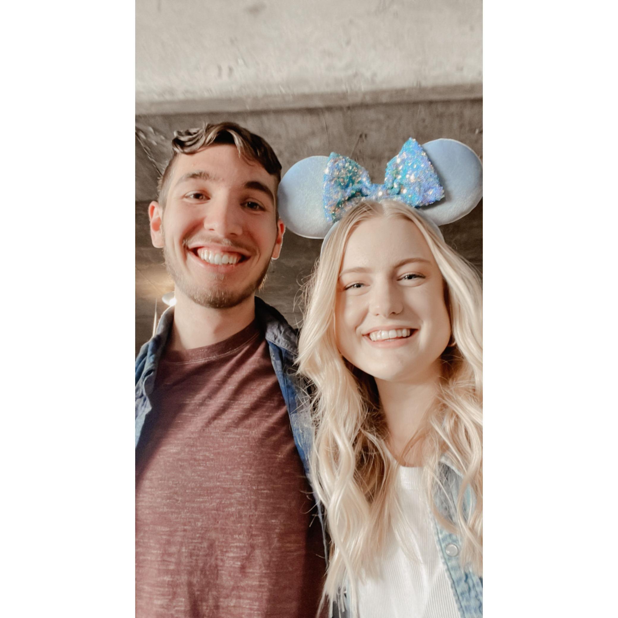 Our first time at Disneyland.