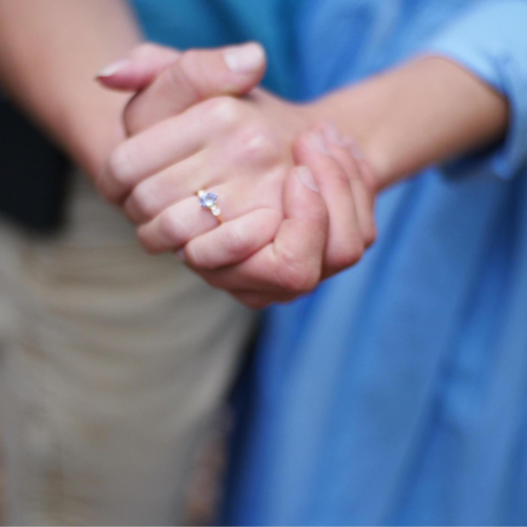 Joseph & I had just gotten engaged before this photo was taken