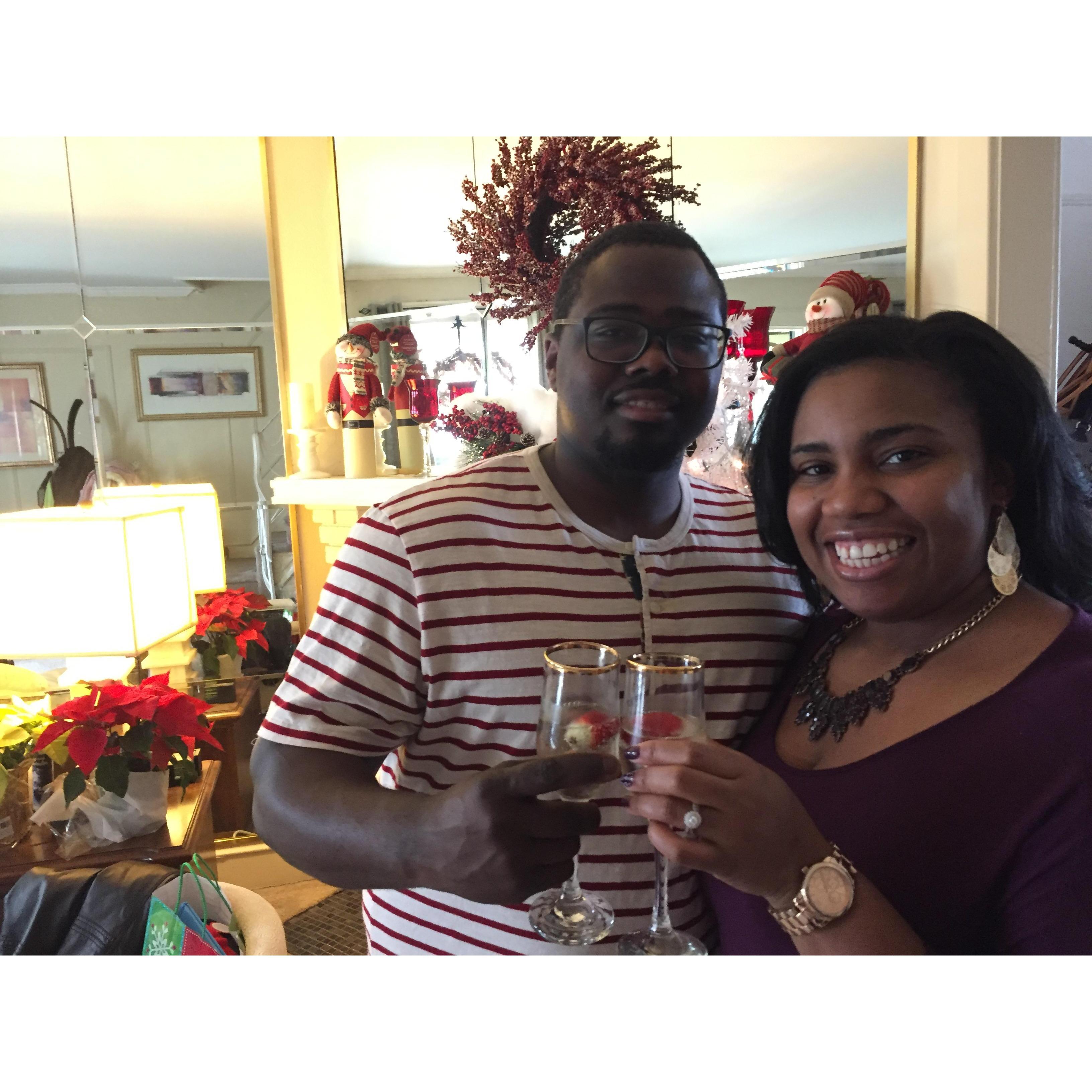 After "I said YES" Christmas 2015