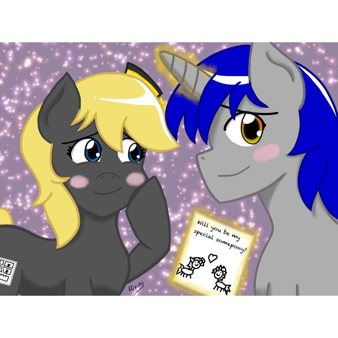 A drawing Allison drew for their 5th dating anniversary.