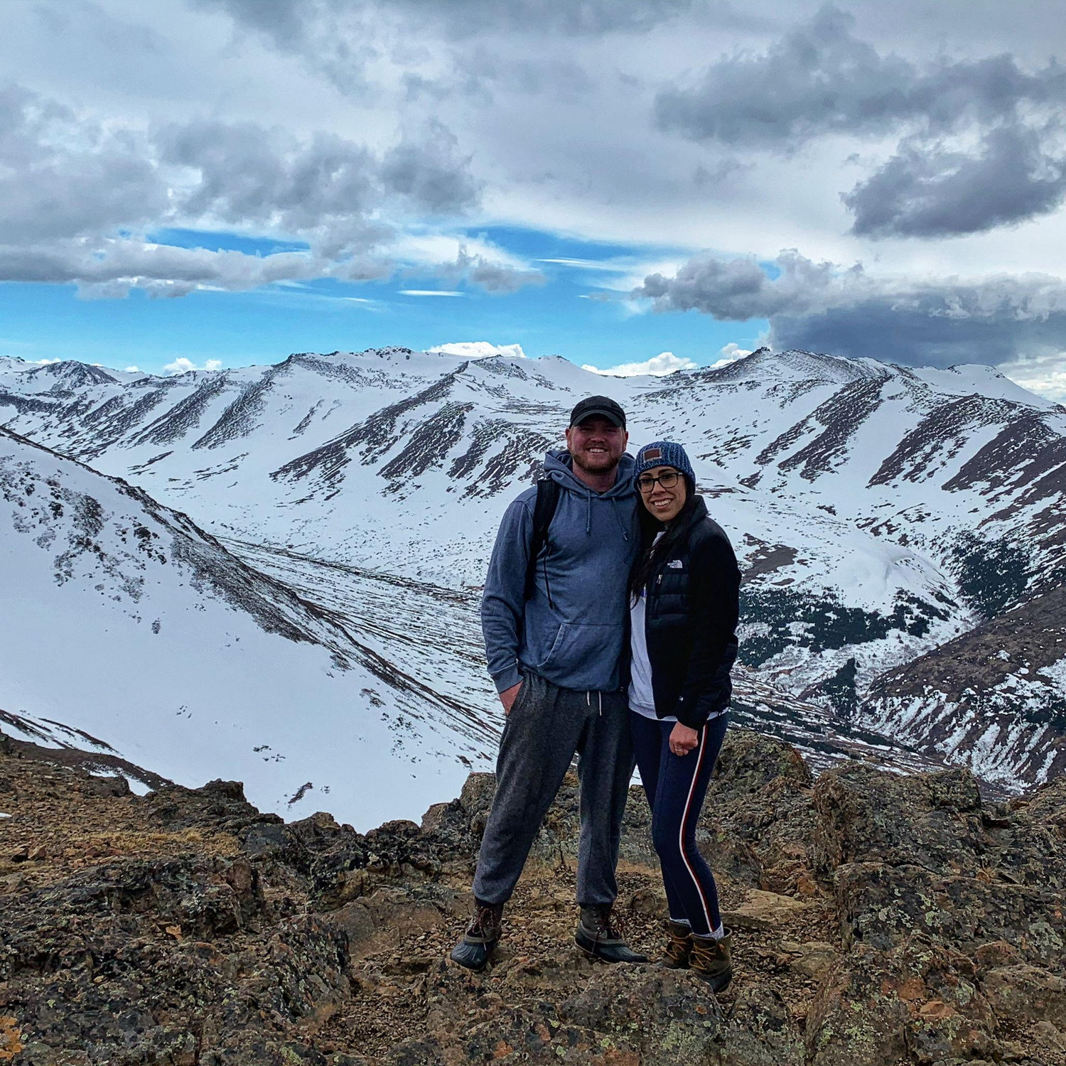 Hiking in Alaska! On the top of some mountain in Anchorage - May 2022