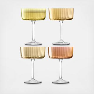 Gems Assorted Champagne/Cocktail Glass, Set of 4