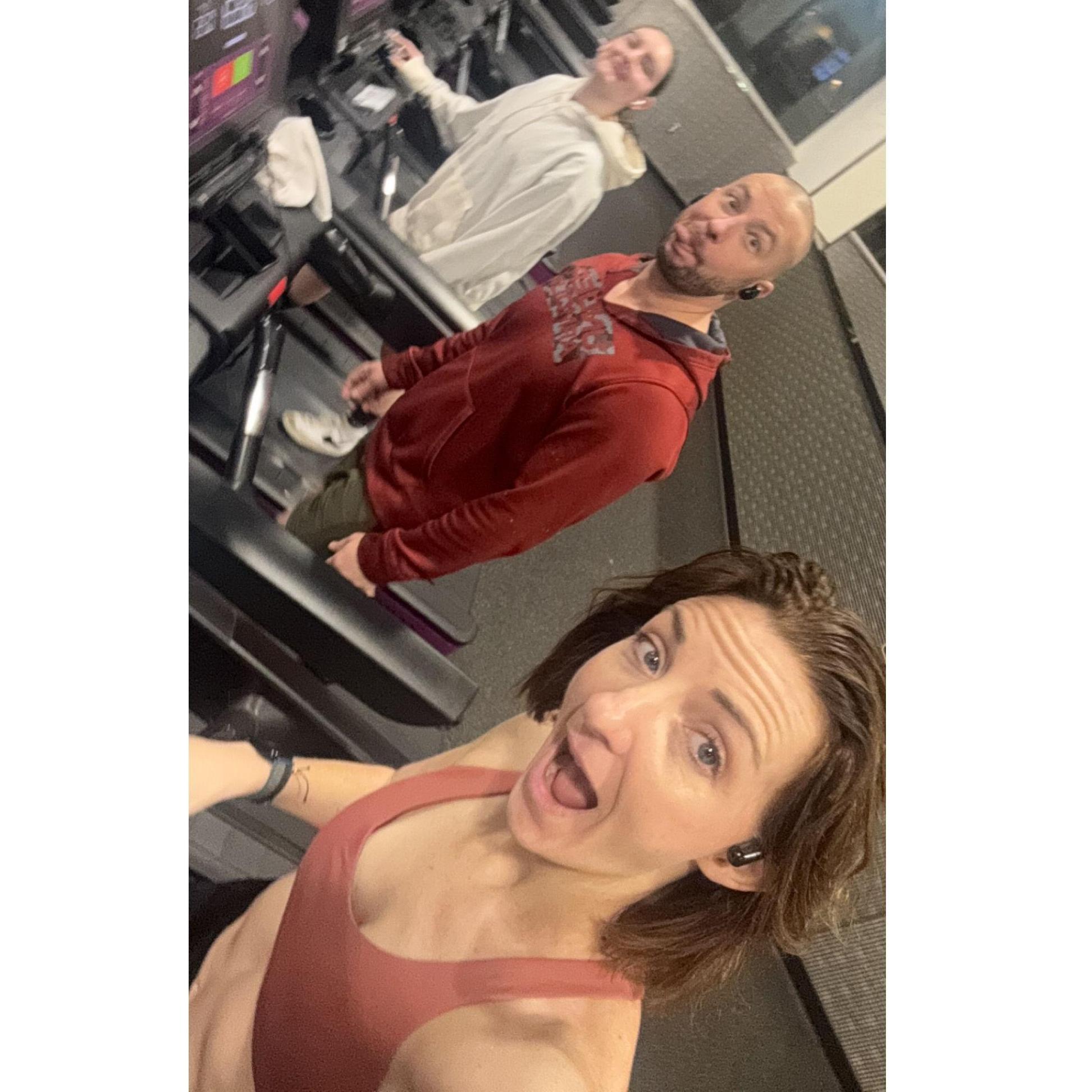 Silliness at the gym, per usual. December 2024.