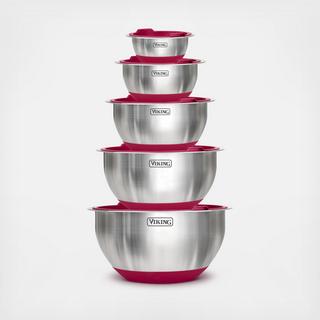 10-Piece Stainless Steel Mixing Bowl Set