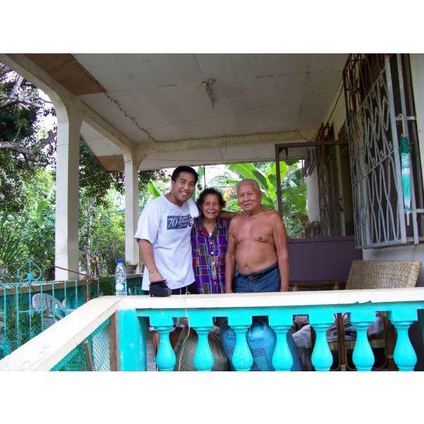 Jeremy with Grandma Epsy, and Grandpa Rusty, Camanci Philippines. 2008.