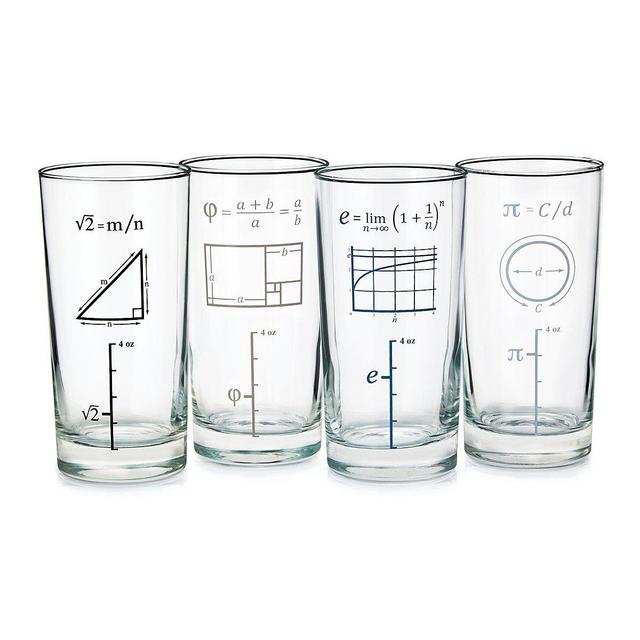 Mathematical Glasses - Set of 4