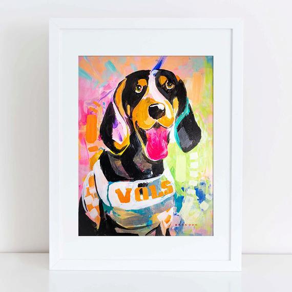 University of Tennessee Volunteers Vols Smokey Print