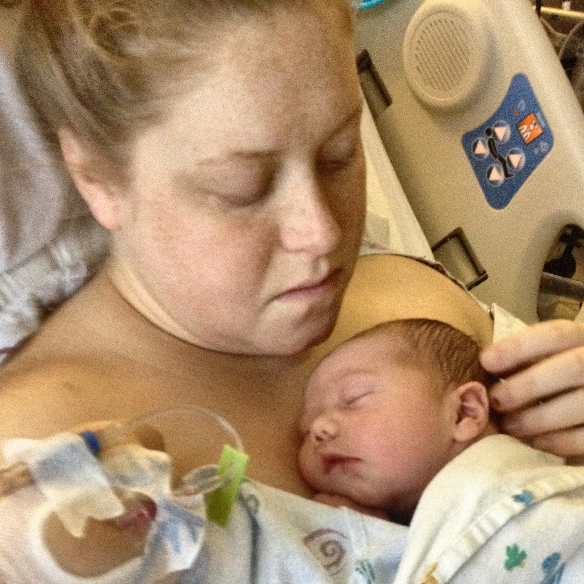 August 15th 2015 - Laramie Wyoming - Time for Jaxson to be reunited with Mom! Little guy totally out when back with Bree!