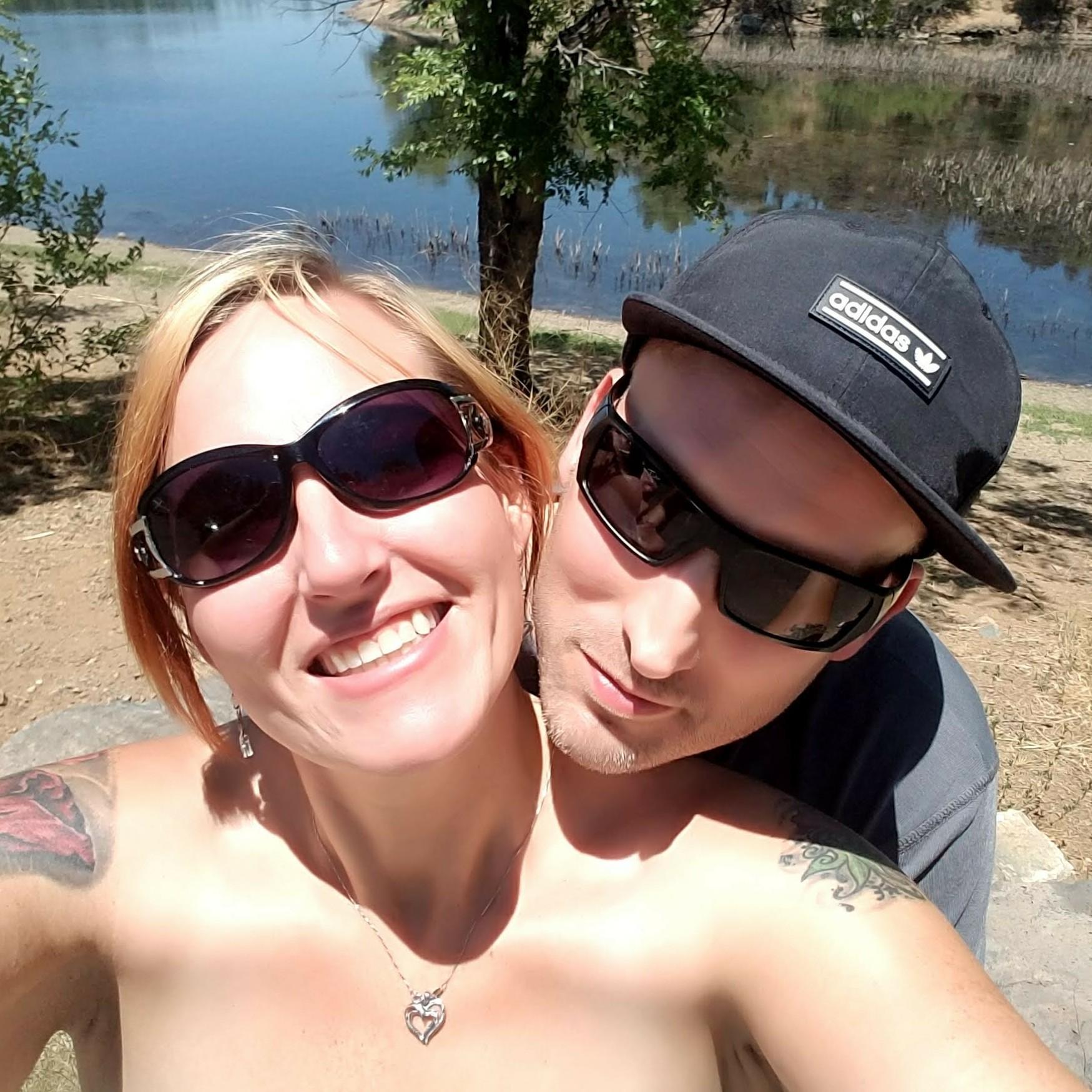 The first time we took Jason, my son to Arizona. We went to Lake Pleasent. A beautiful day and my two guys having fun by the lake. Of course we had to get pictures