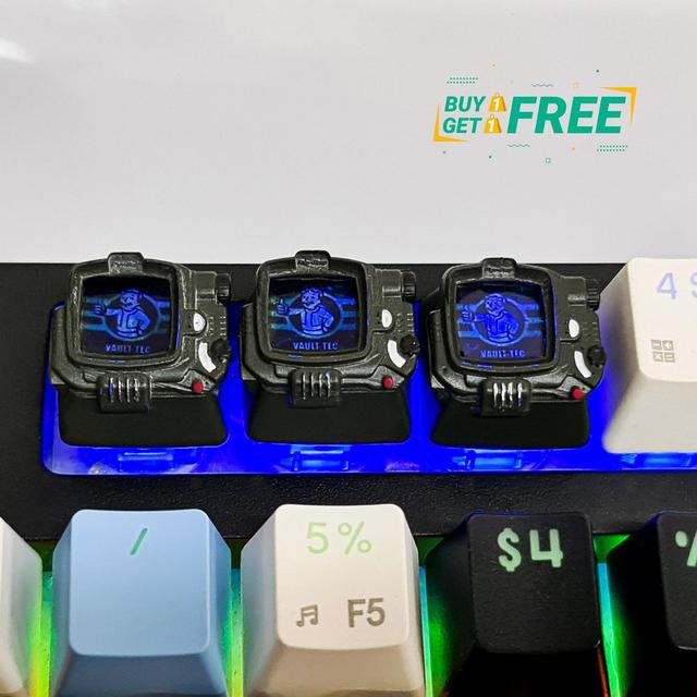 Pip Boy Keycap v1, Fallout Pip Boy keycap, Custom keycap, Artisan keycap, Resin Keycap set, Gift ideas