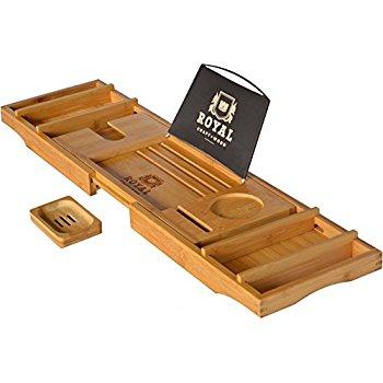ROYAL CRAFT WOOD Luxury Bathtub Caddy Tray