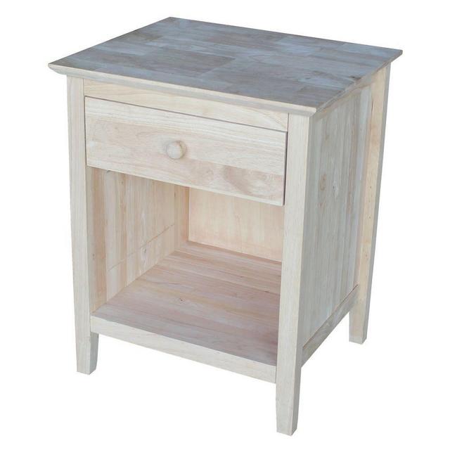 Brooklyn 1-Drawer Unfinished Wood Nightstands