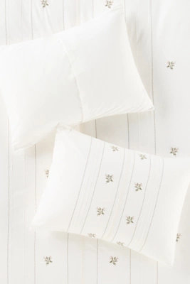 Annie Cotton Floral Embroidered Shams, Set of 2
