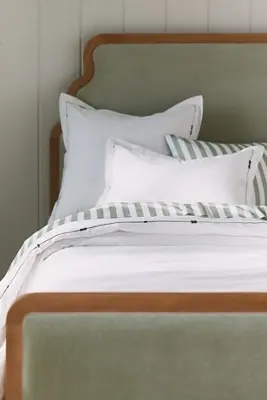 Taylor Organic Cotton Percale Embroidered Duvet​