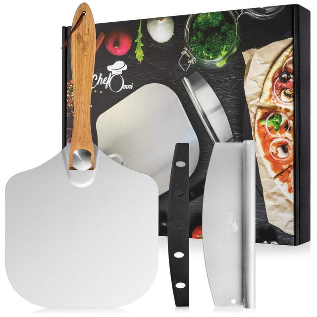 Stainless Steel Pizza Peel & Rocker Cutter