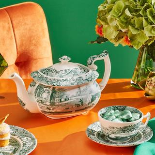 Green Italian Teapot