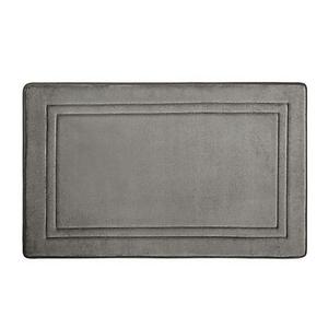 Smart Dry™ 21-Inch x 34-Inch Memory Foam Bath Mat in Chrome