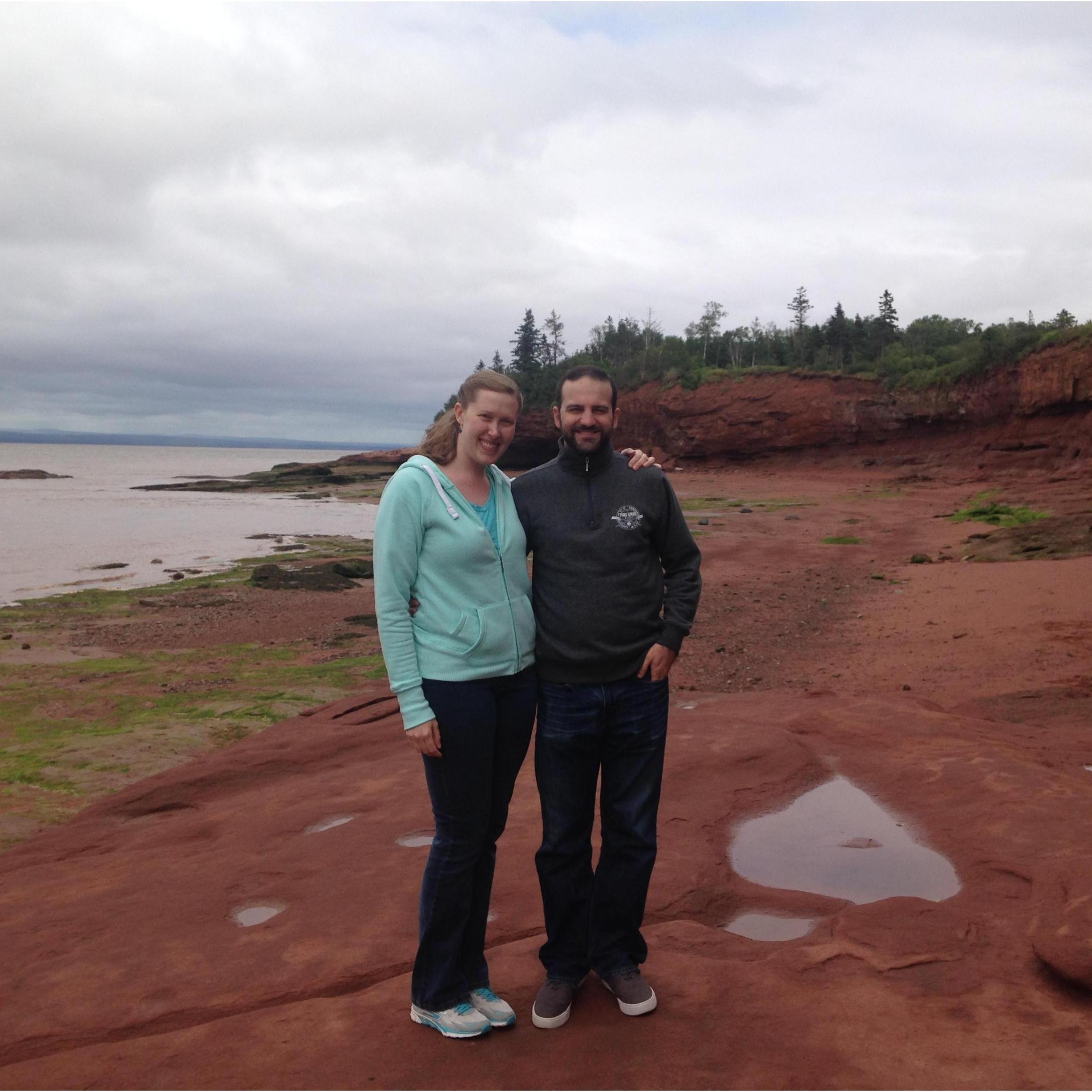At the Bay of Fundy, home of the highest tides in the world