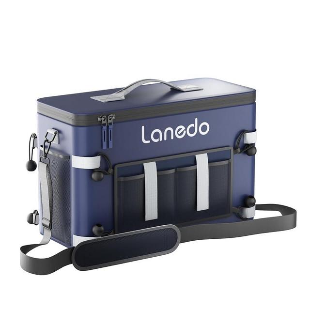 34/28-Can Lanedo Soft-Sided Cooler-Collapsible, Waterproof,Use as a Beach Cooler, Soft Ice Bag, Ice Chest, or Travel Cooler for Food Shopping, Camping, Kayaking, Fishing, and Multi-Person Lunch Bag.