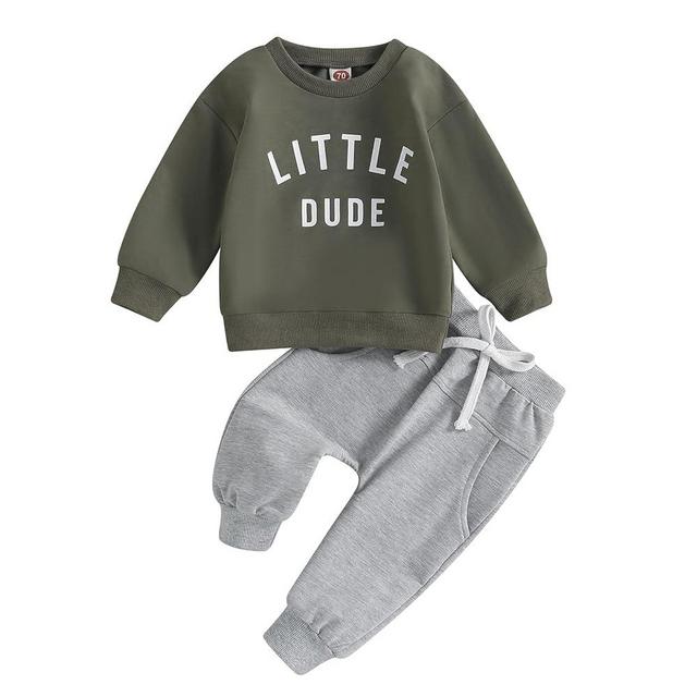 CIYCUIT Toddler Baby Boy Clothes Long Sleeve Sweatshirt Pants Set Fall Winter Outfits