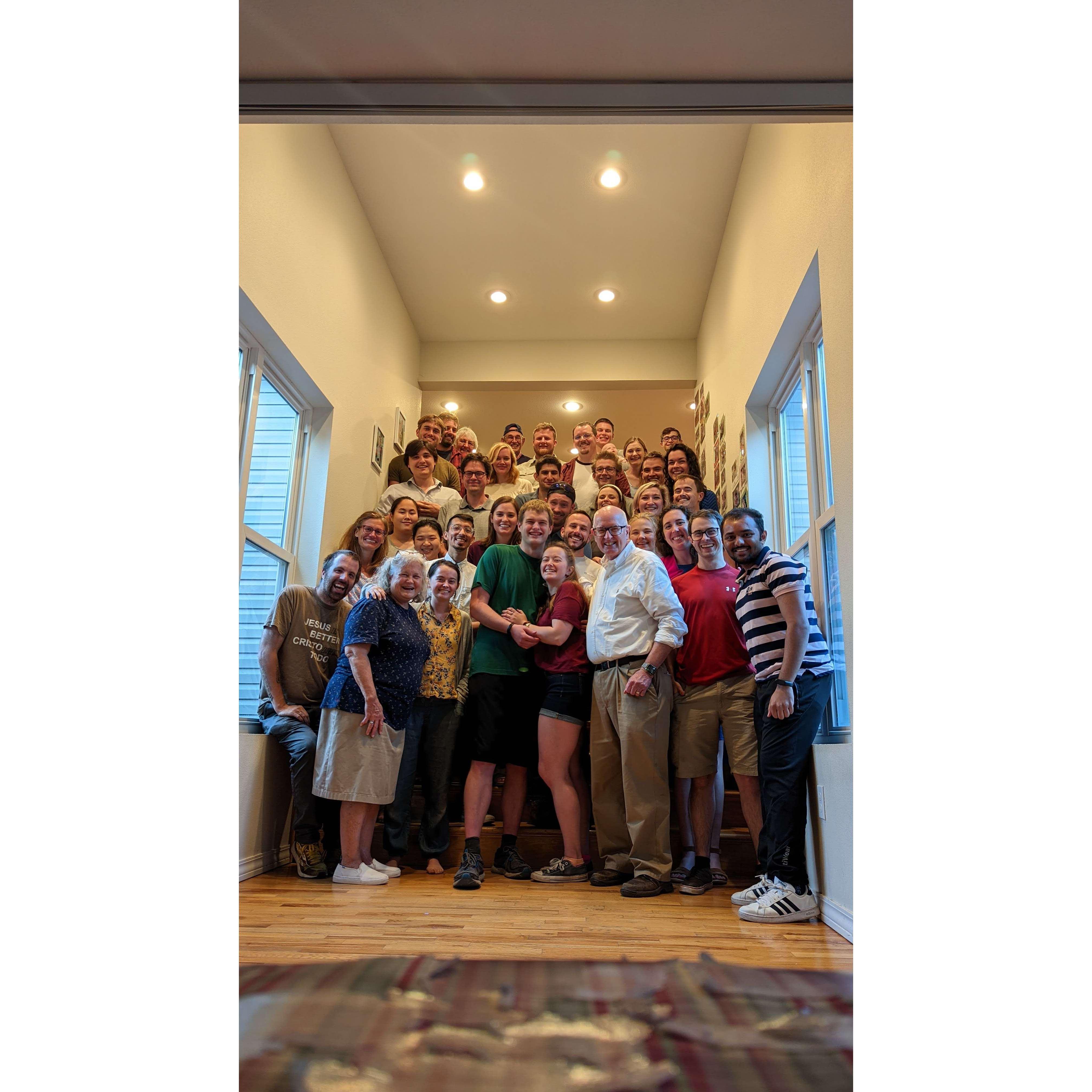 Surrounded by family and friends after the proposal
5-28-2022