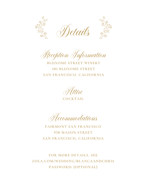 Estera | Dijon | Zola Wedding Enclosure Cards