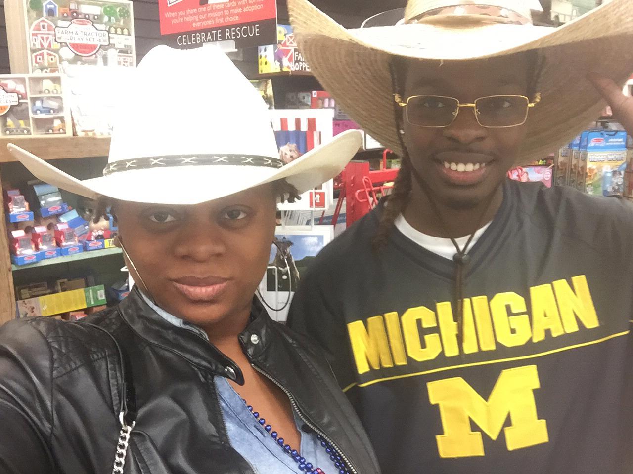 Kyla and Jordan at Buccee’s coming from Houston